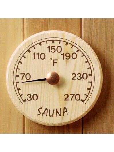 Harvia Round Pine Thermometer