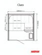 Claro Sauna 81"L x 81"W x 82"H