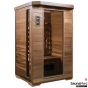 SaunaMed 2 Person Luxury Cedar FAR Infrared Sauna EMR Neutral™