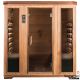 SaunaMed 4 Person Luxury Cedar FAR Infrared Sauna EMR Neutral™