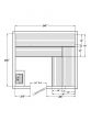 Harvia Precut Sauna Room (84" x 96" x 84")